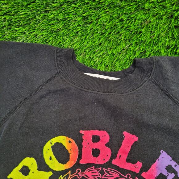 Vintage 80s Problem-Child Sweatshirt Womens XL 22x22 Boxy - Picture 10 of 13